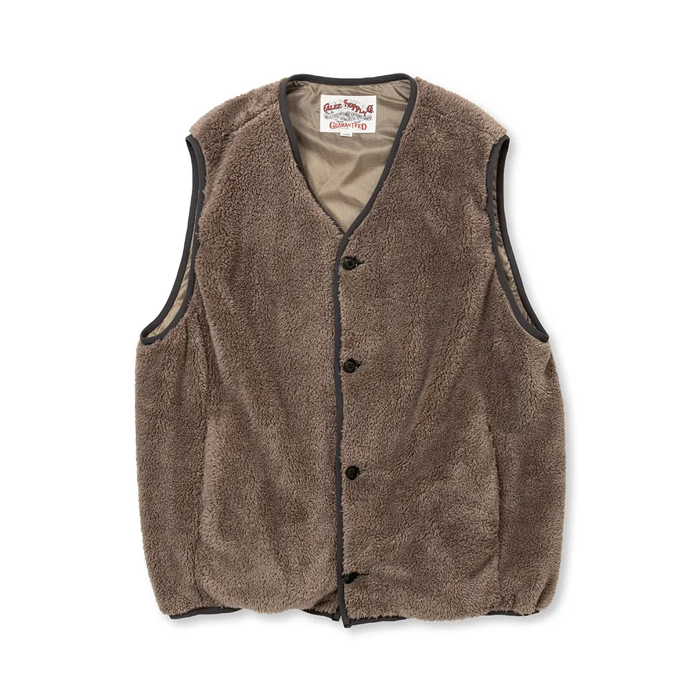 NYLON RIP FLEECE WAIST COAT