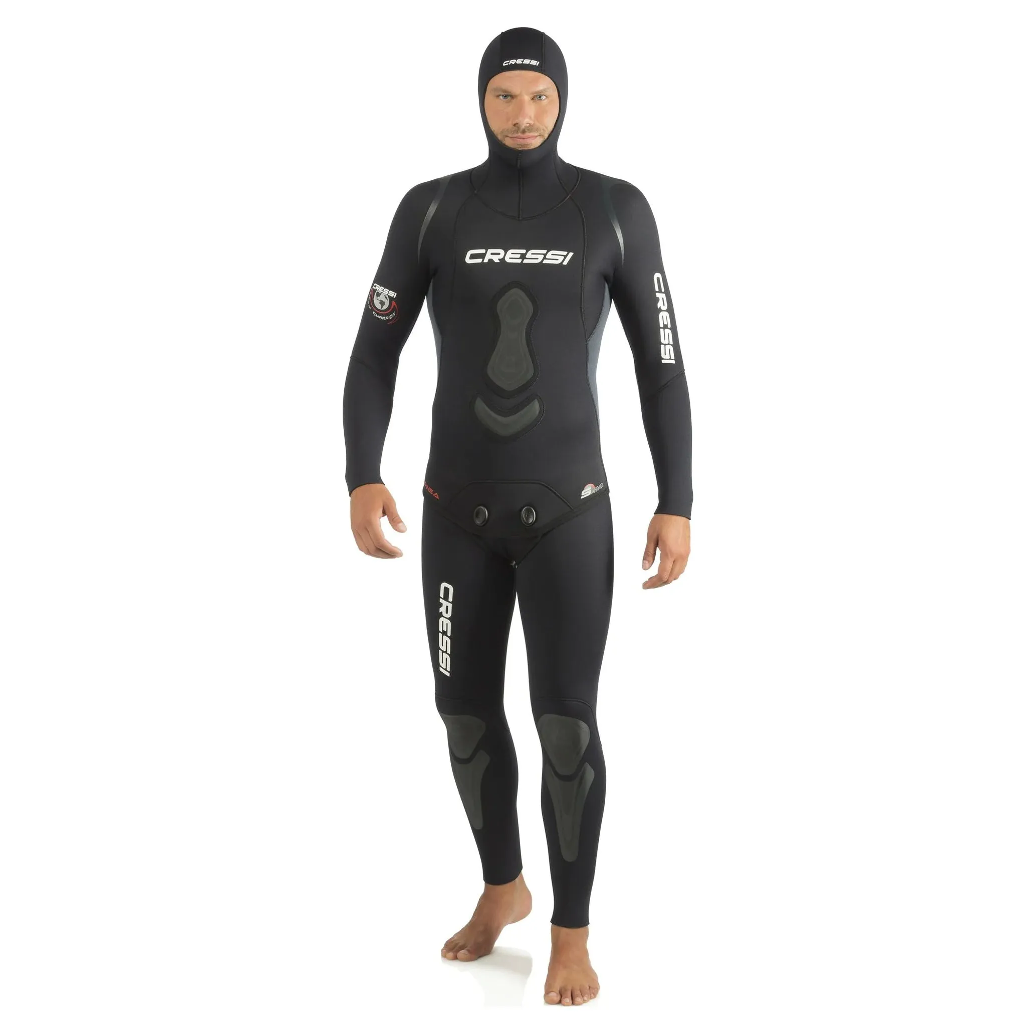 Open Box Сressi 5mm Apnea Spearfishing Wetsuit - Black - 4 / Large