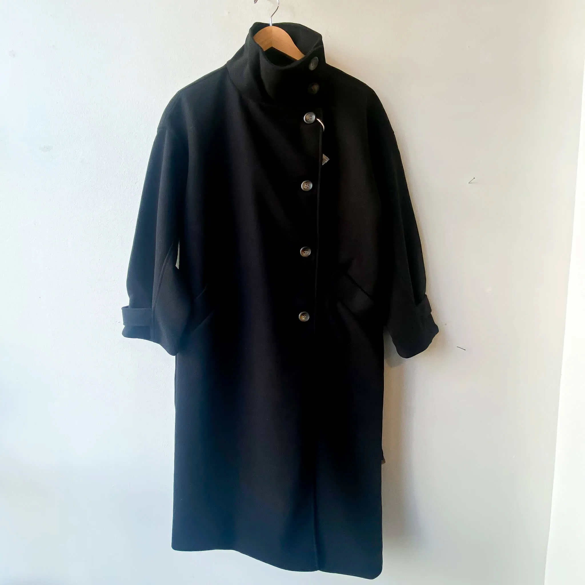 OPTIM | Stand Collar Long Coat