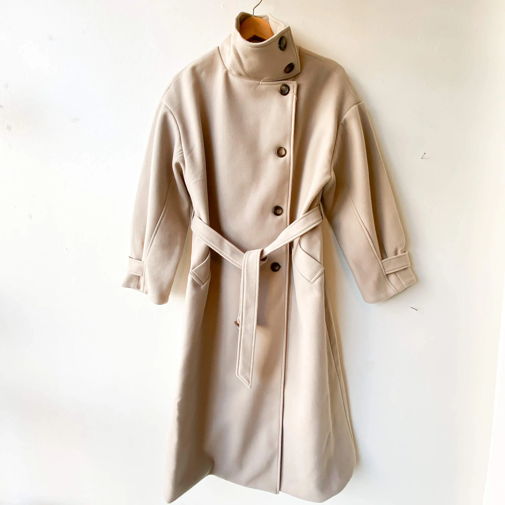 OPTIM | Stand Collar Long Coat