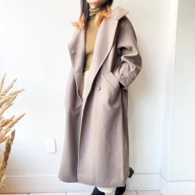 OPTIM | Stand Collar Long Coat