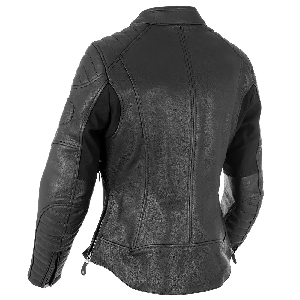 Oxford Beckley Ladies Leather  Jacket - Black