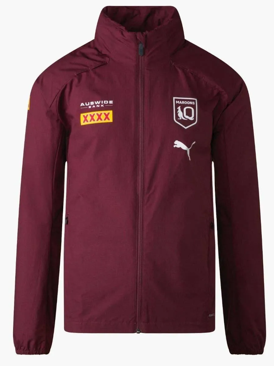 Puma Queensland Maroons NRL Rugby Mens Rain Jacket