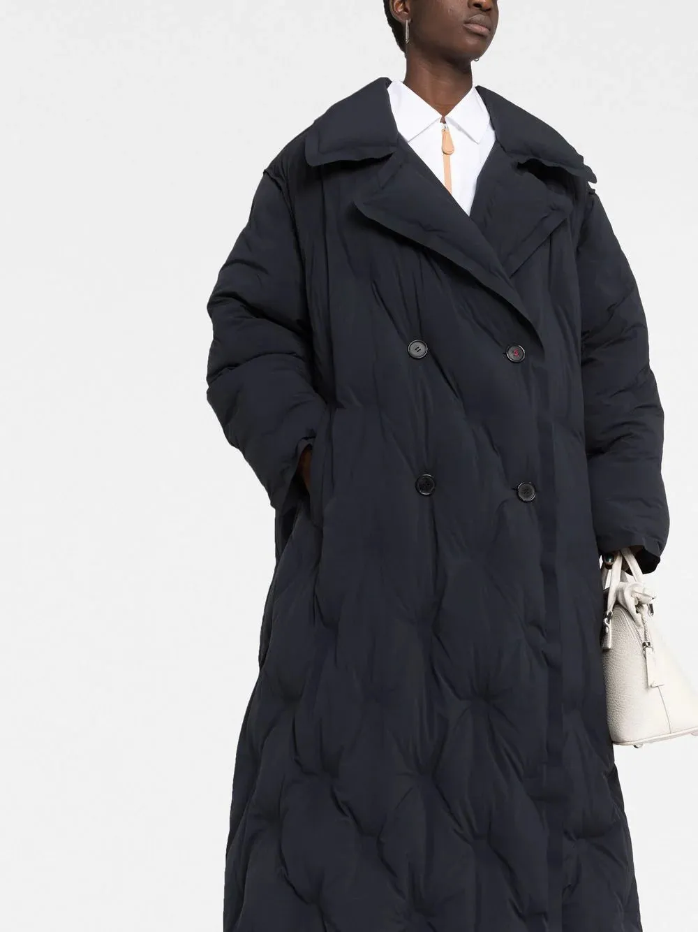 Quilted Coat - Black