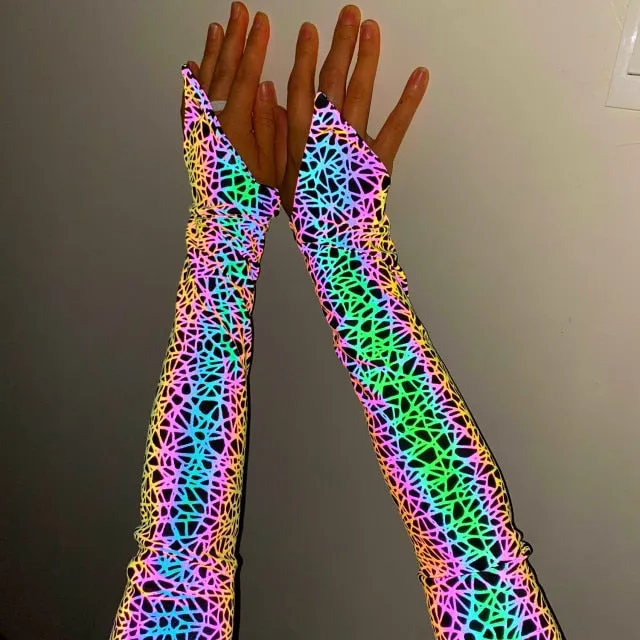 Reflective Arm Sleeves for Raves