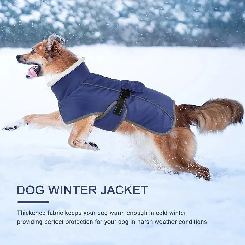 Reflective Winter Coat for Large Dogs