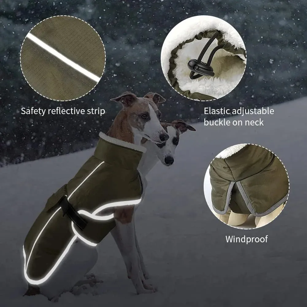 Reflective Winter Coat for Large Dogs