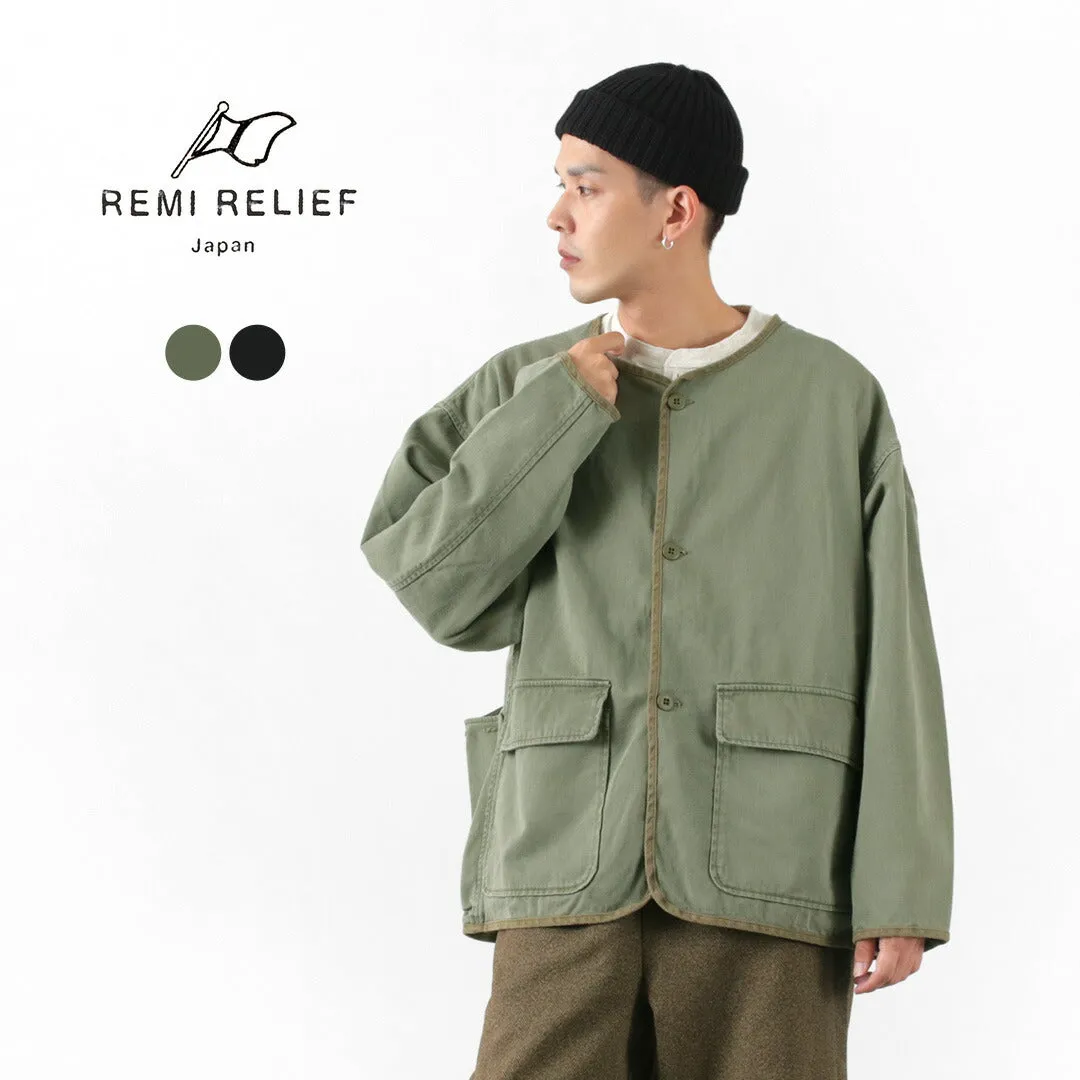 REMI RELIEF / Military satin Jacket