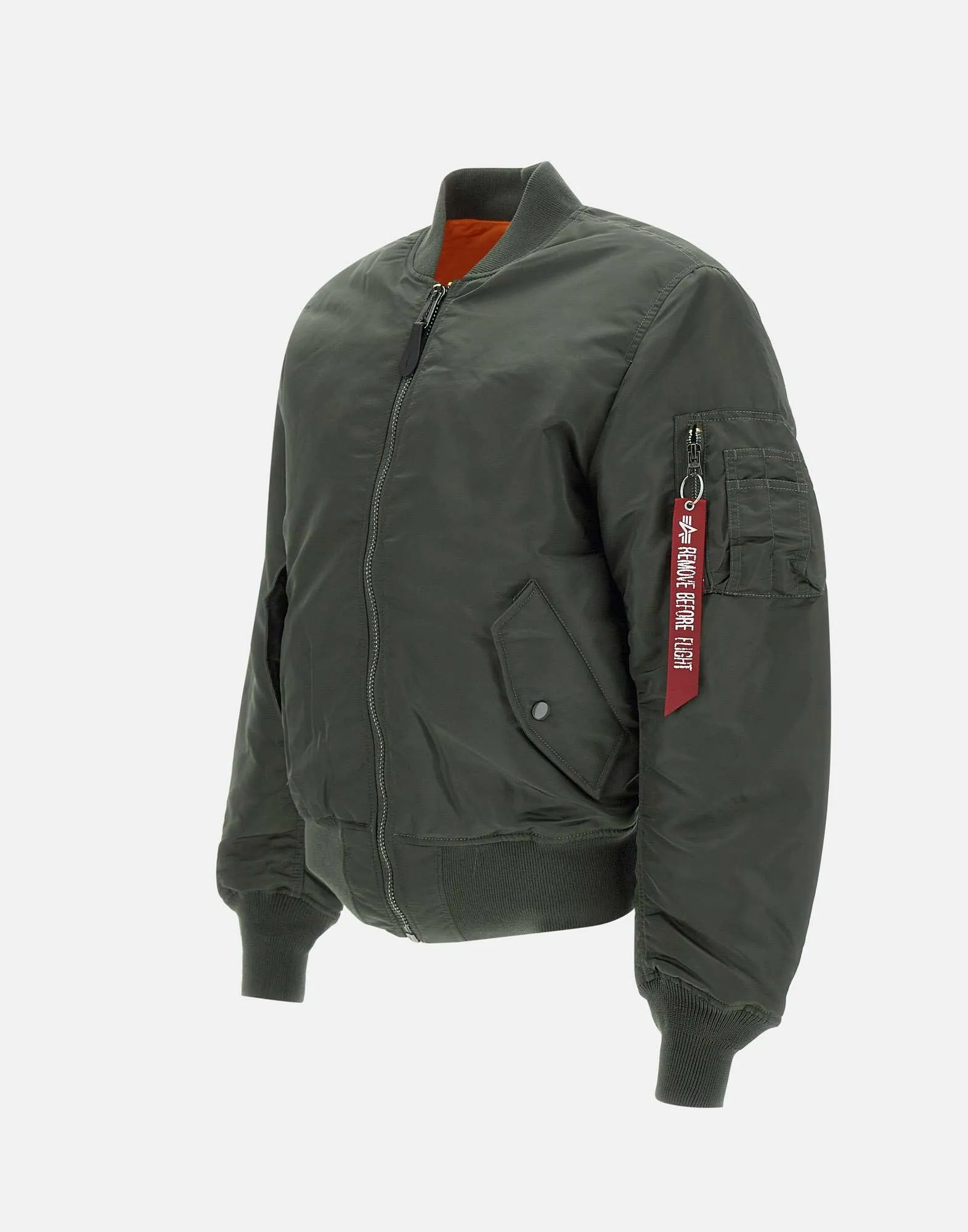 Reversible Grey and Green Bomber Jacket