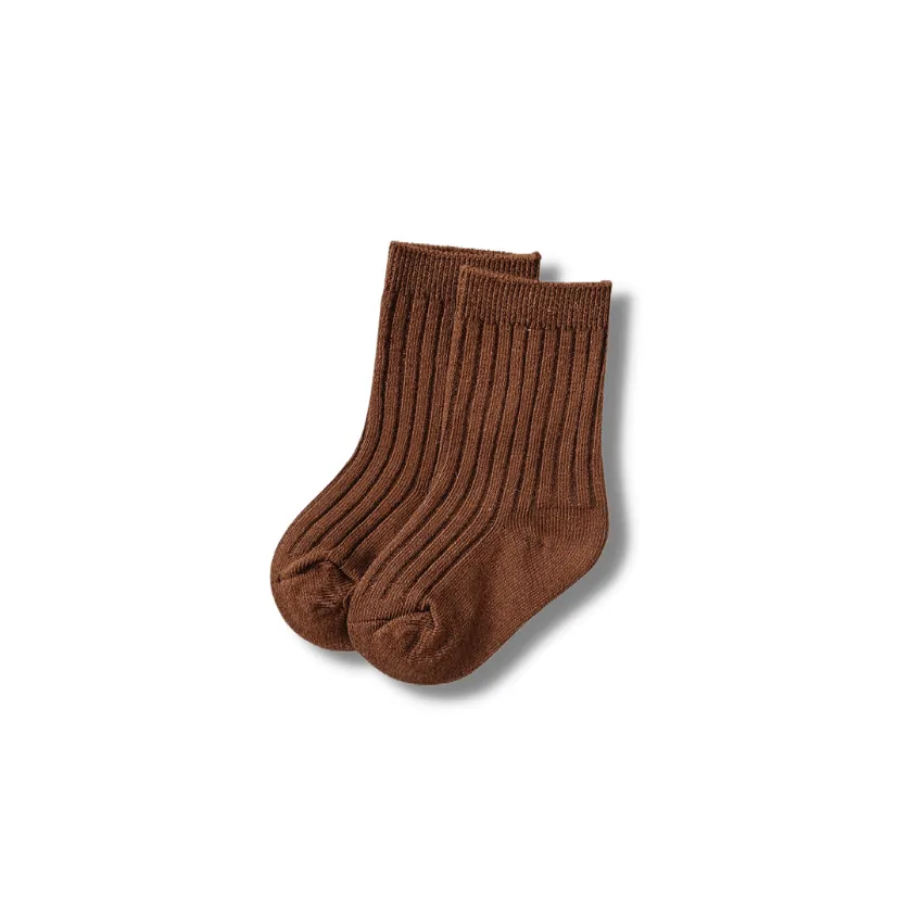 Ribbed Stretch Socks