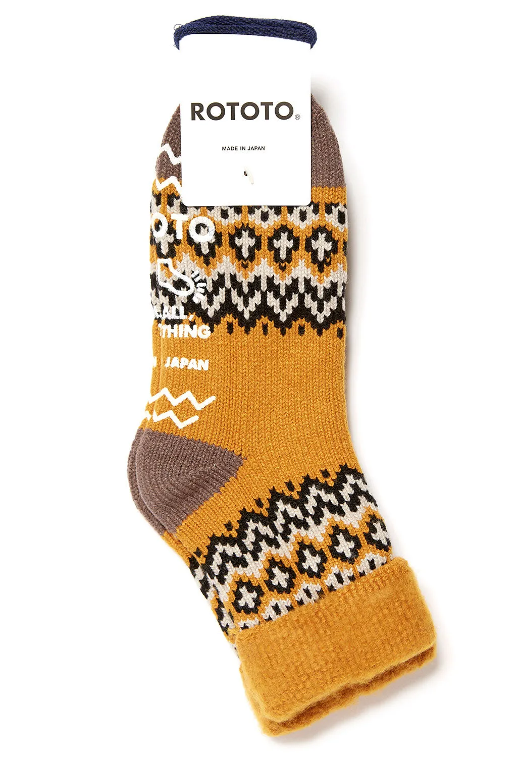 ROTOTO Comfy Room Nordic Socks - Yellow