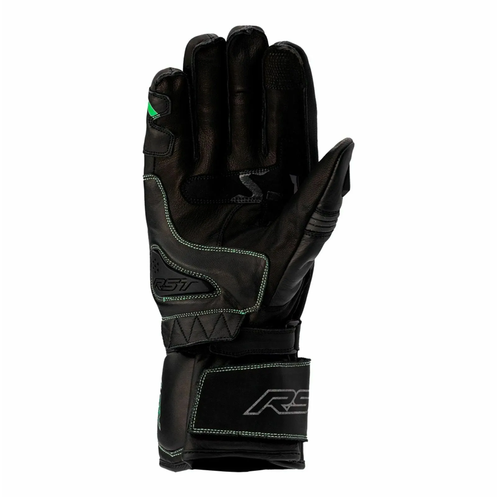 RST S1 CE Men's Leather Glove - Black/Grey/Green