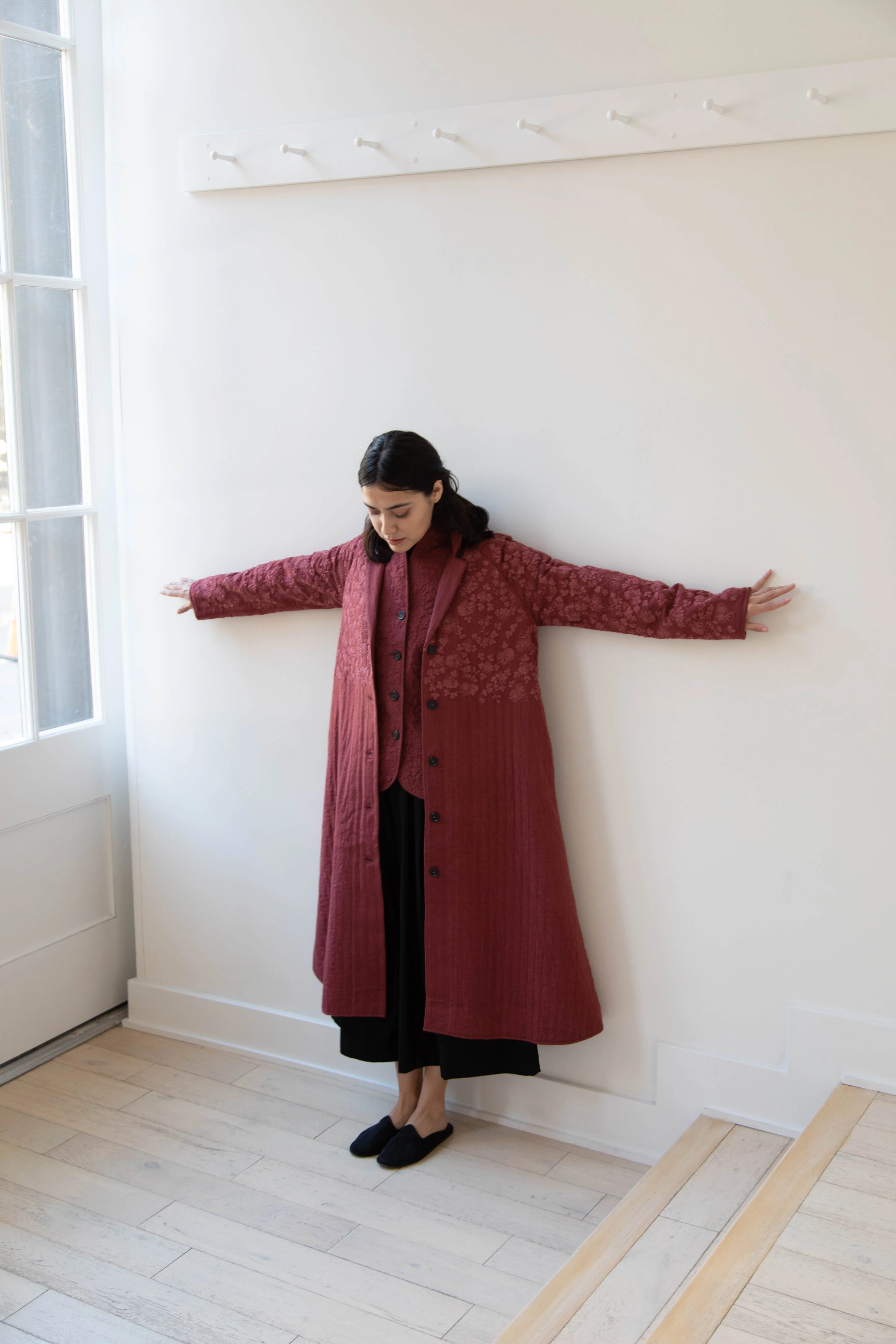 Rubia & Neel | Rita Coat in Dark Brick