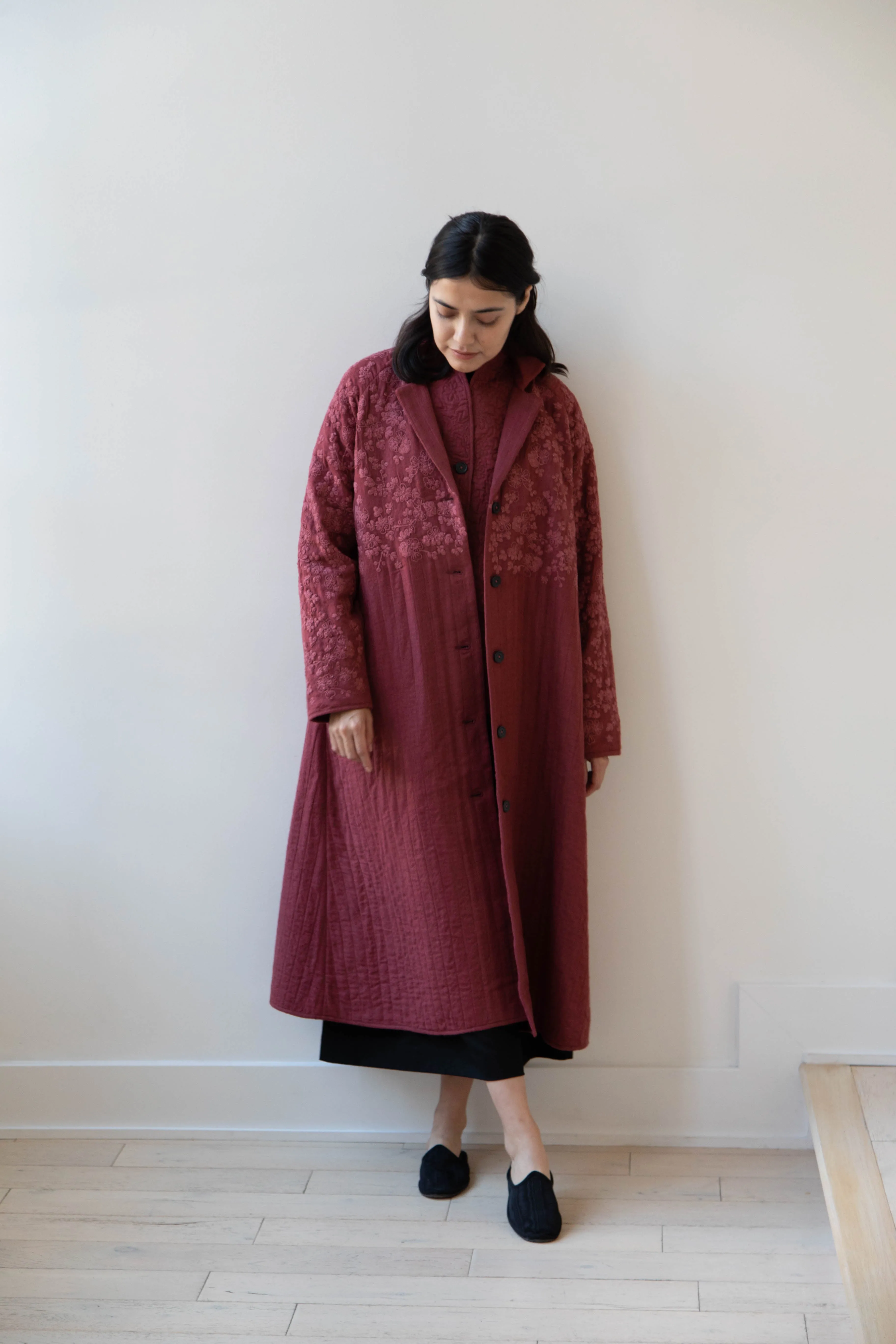 Rubia & Neel | Rita Coat in Dark Brick