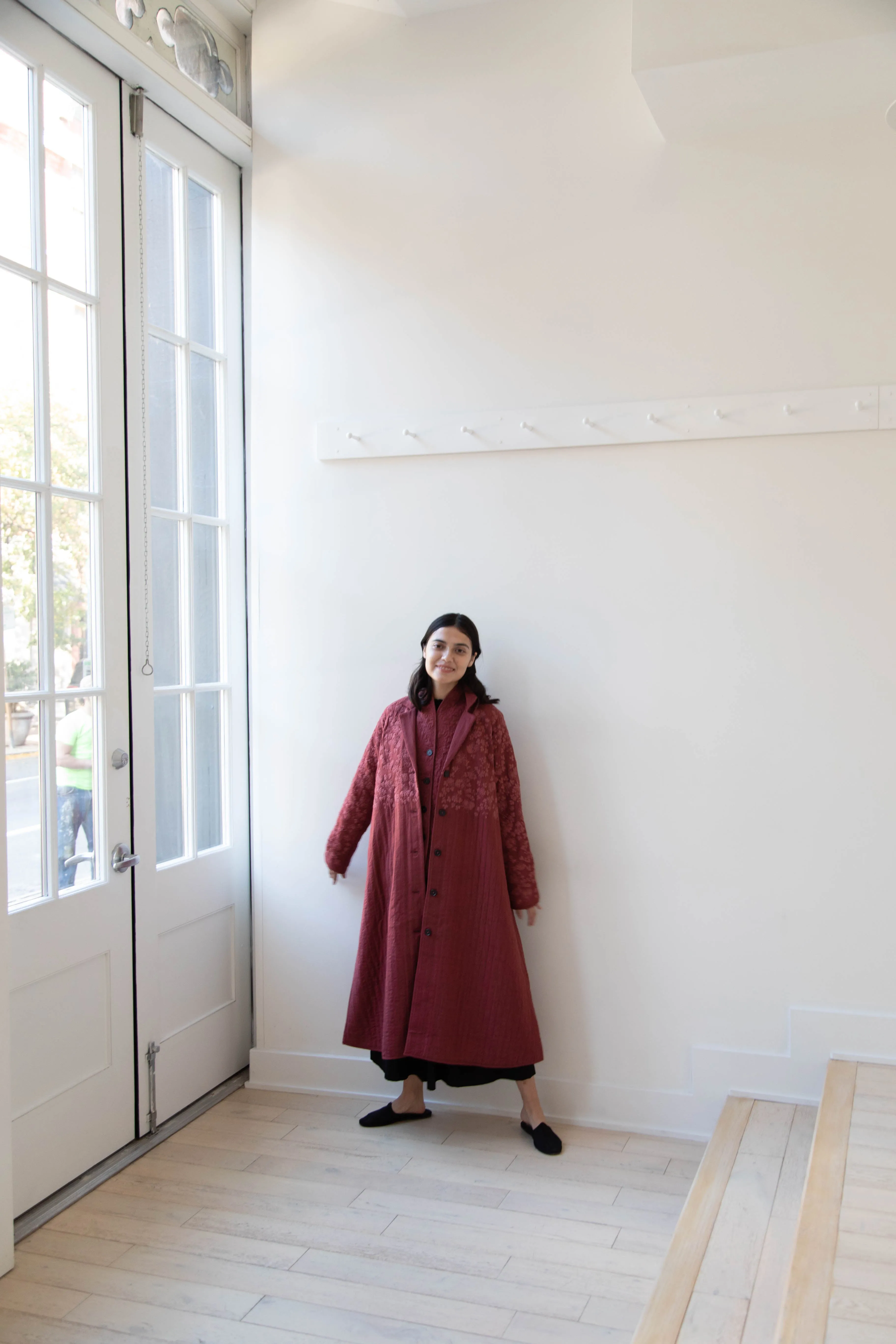 Rubia & Neel | Rita Coat in Dark Brick