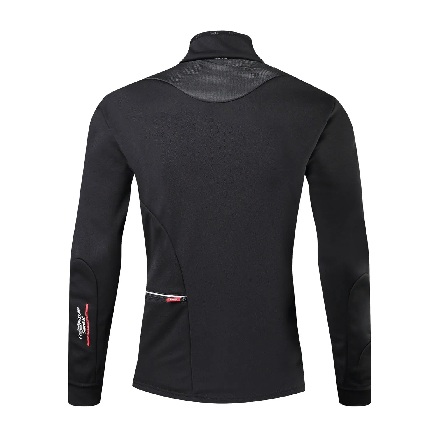 Santic Fodi Black Men Cycling Jackets Long Sleeve