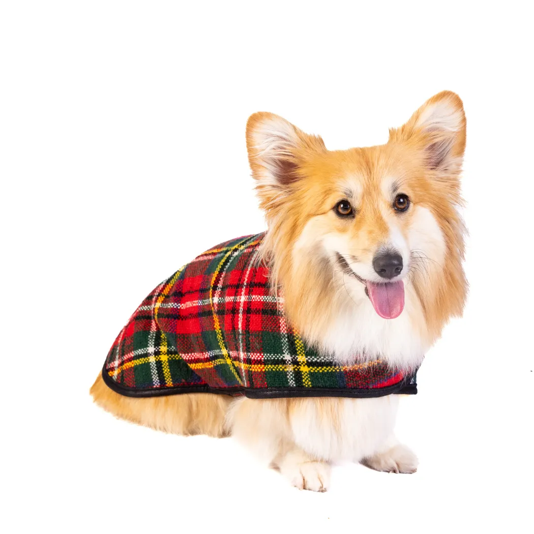 Scotty Plaid Dog Blanket Coat