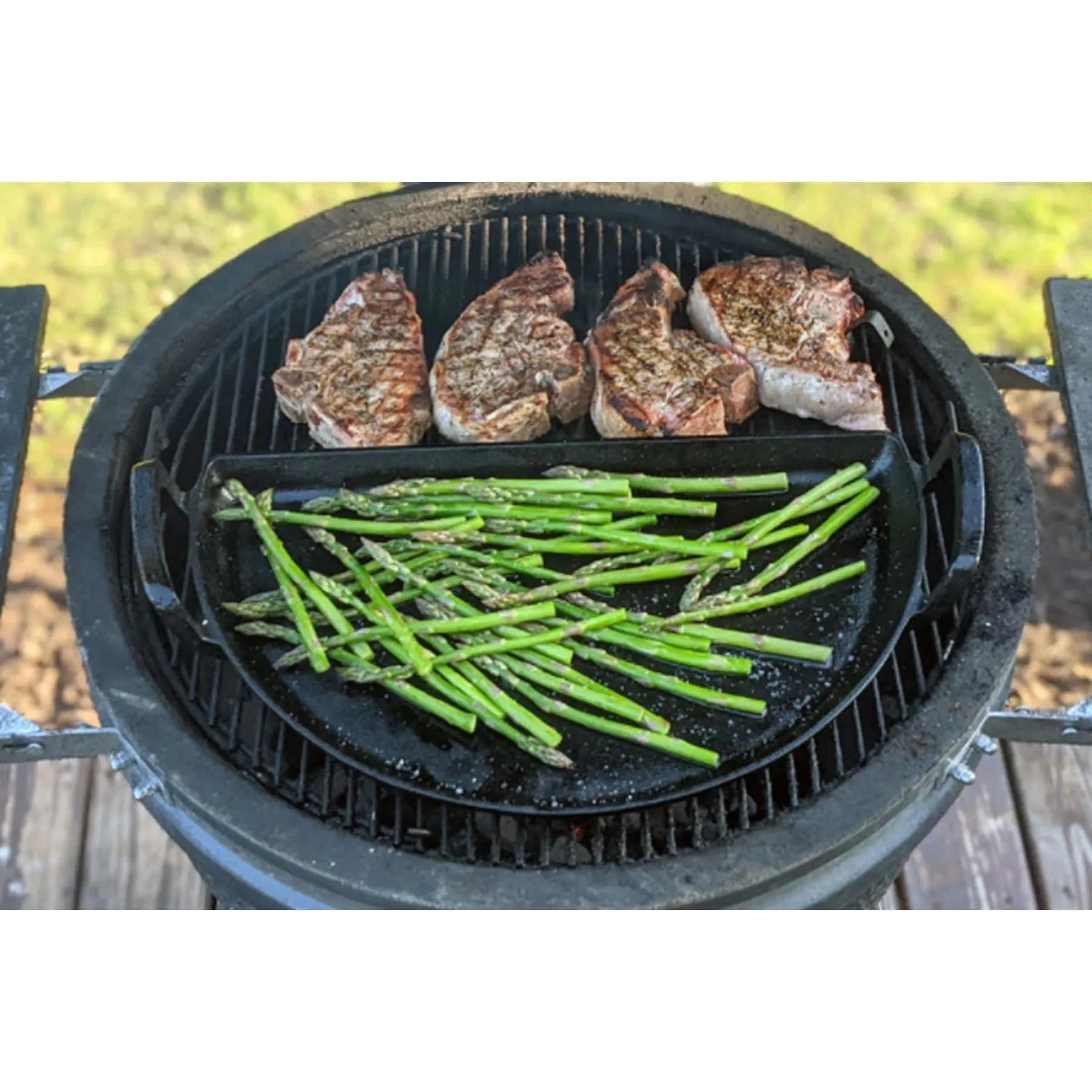 SnS Grills | Drip 'N Griddle Pan - 22" Cast Iron