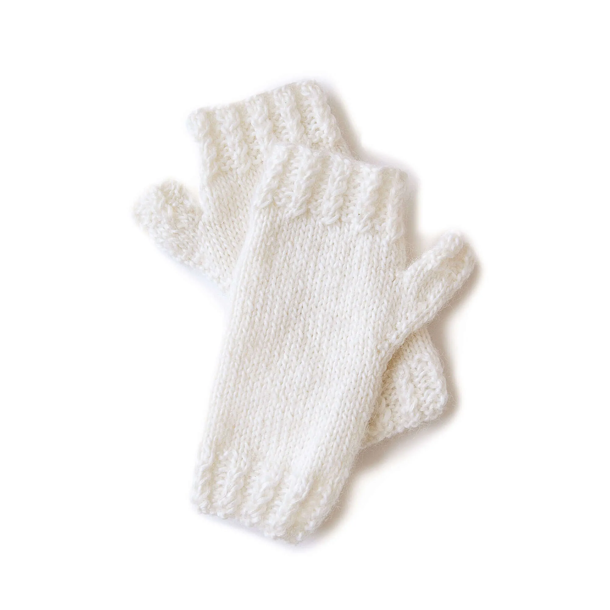 Sugar Bush Mini Cable Ribbing Knit Mitts