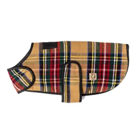 Tan Tartan Blanket Dog Coat