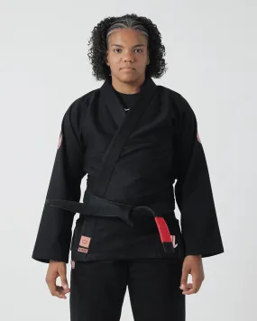 The ONE Jiu Jitsu Women's Gi - Black/Rose Gold - FREE White Belt