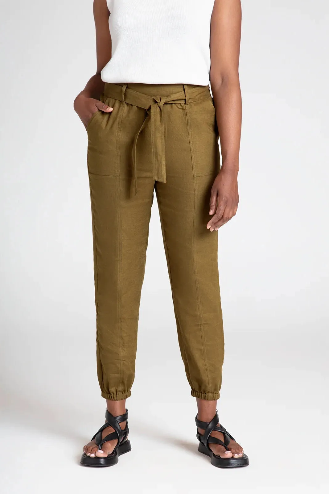 Thought Hadley Hemp Belted Cargo Trousers