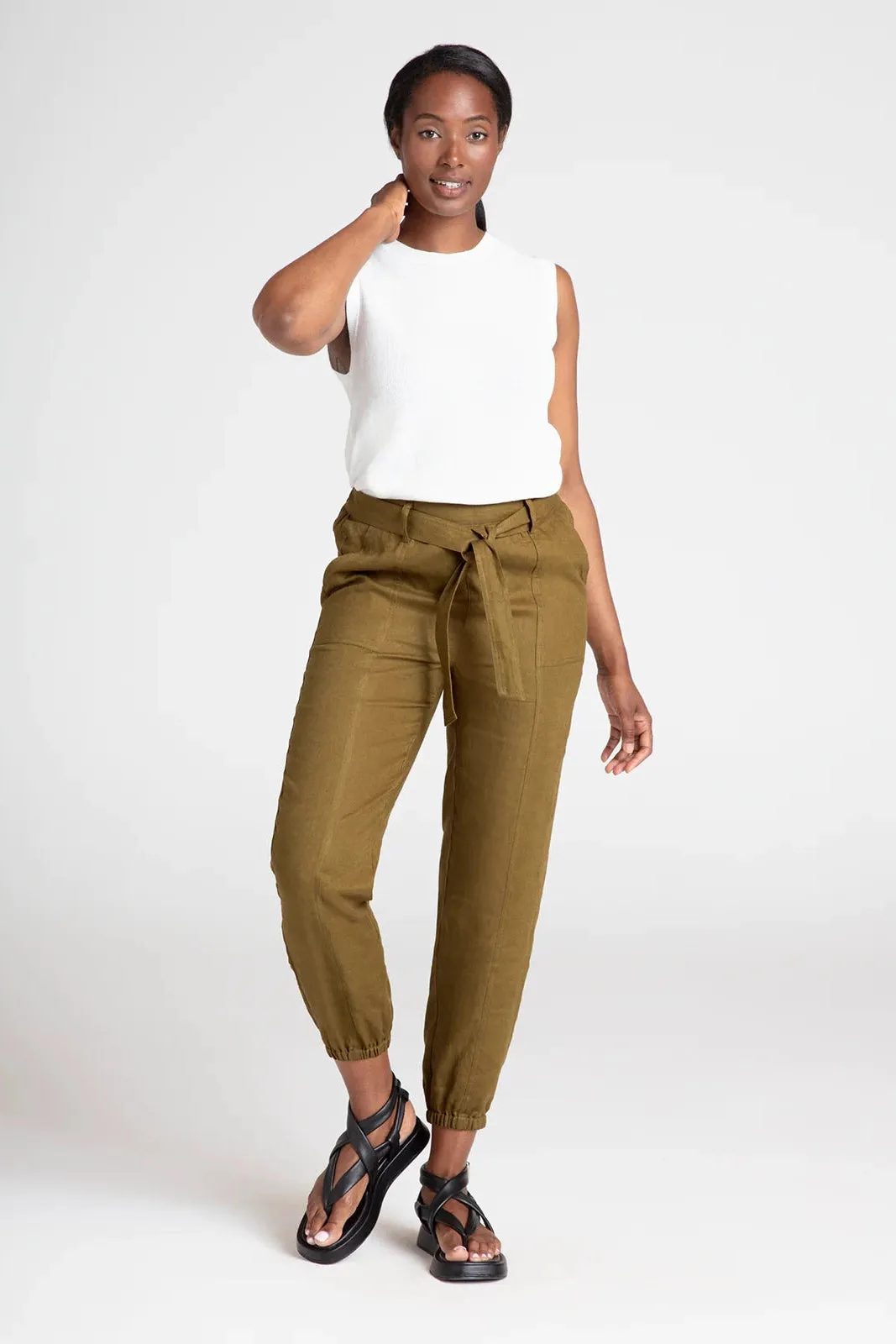 Thought Hadley Hemp Belted Cargo Trousers