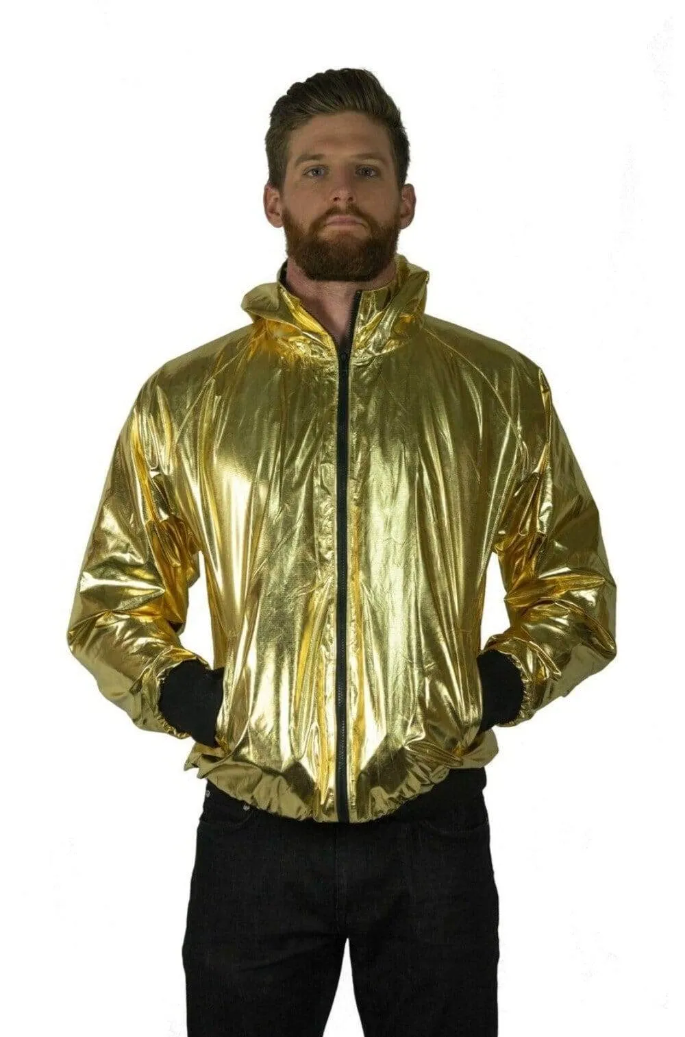 Throwback Windbreaker Jacket - Gold