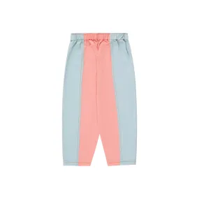 Tiny Cottons - Colour block pants - peach   blue