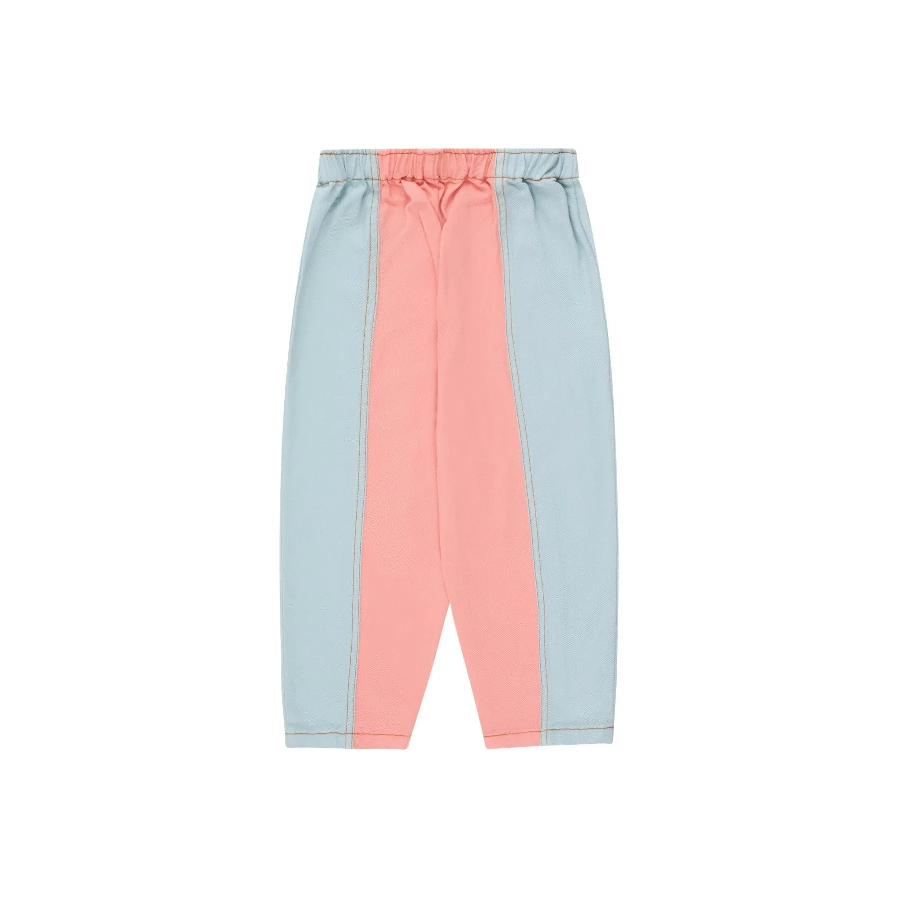 Tiny Cottons - Colour block pants - peach   blue