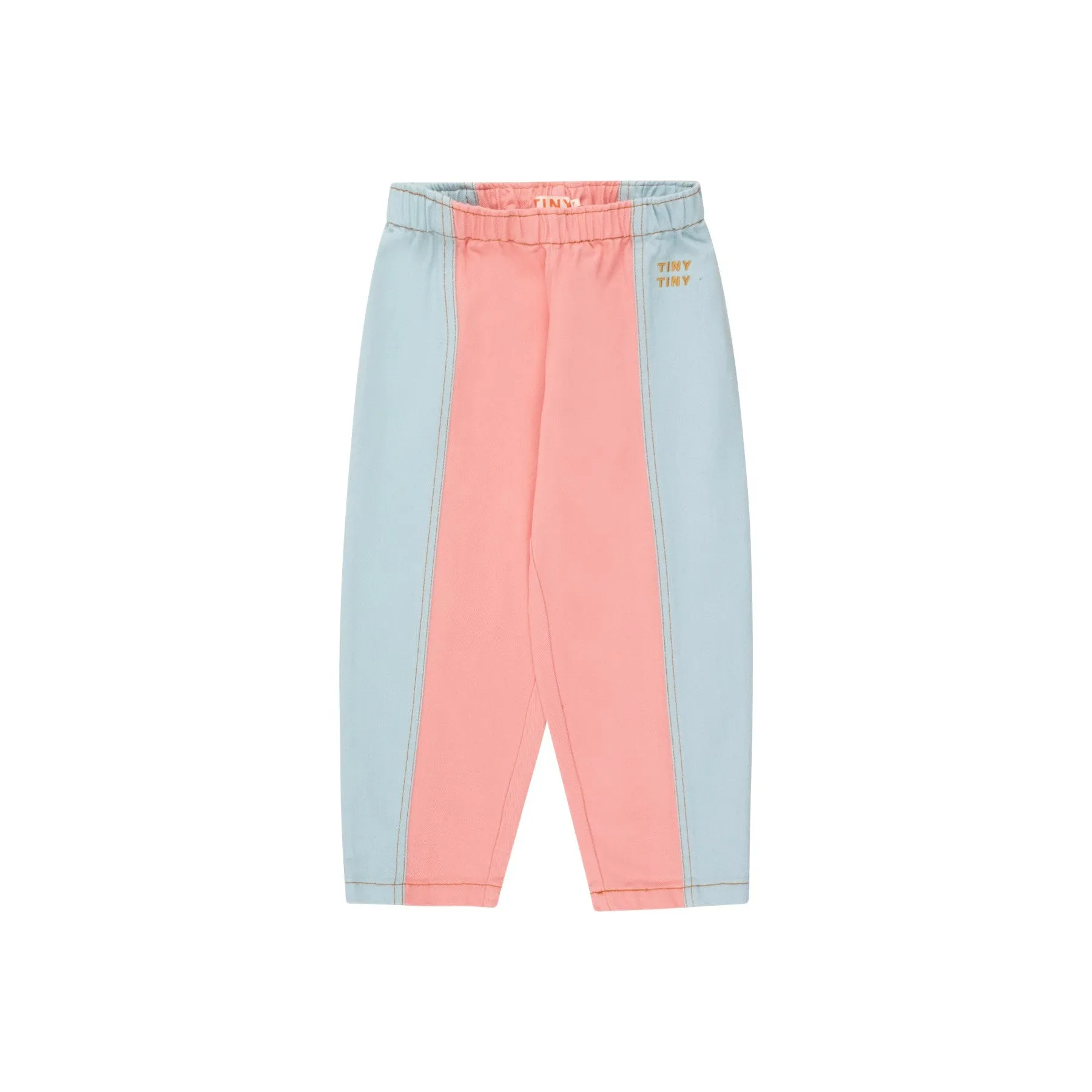 Tiny Cottons - Colour block pants - peach   blue