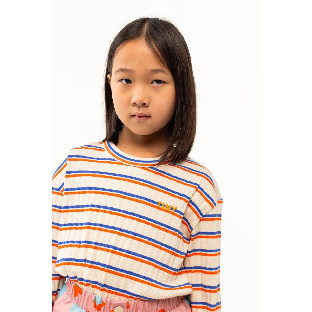 Tiny Cottons - Rib stripes tee