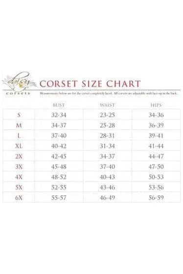 Top Drawer 4 PC Devilicious Premium Corset Costume