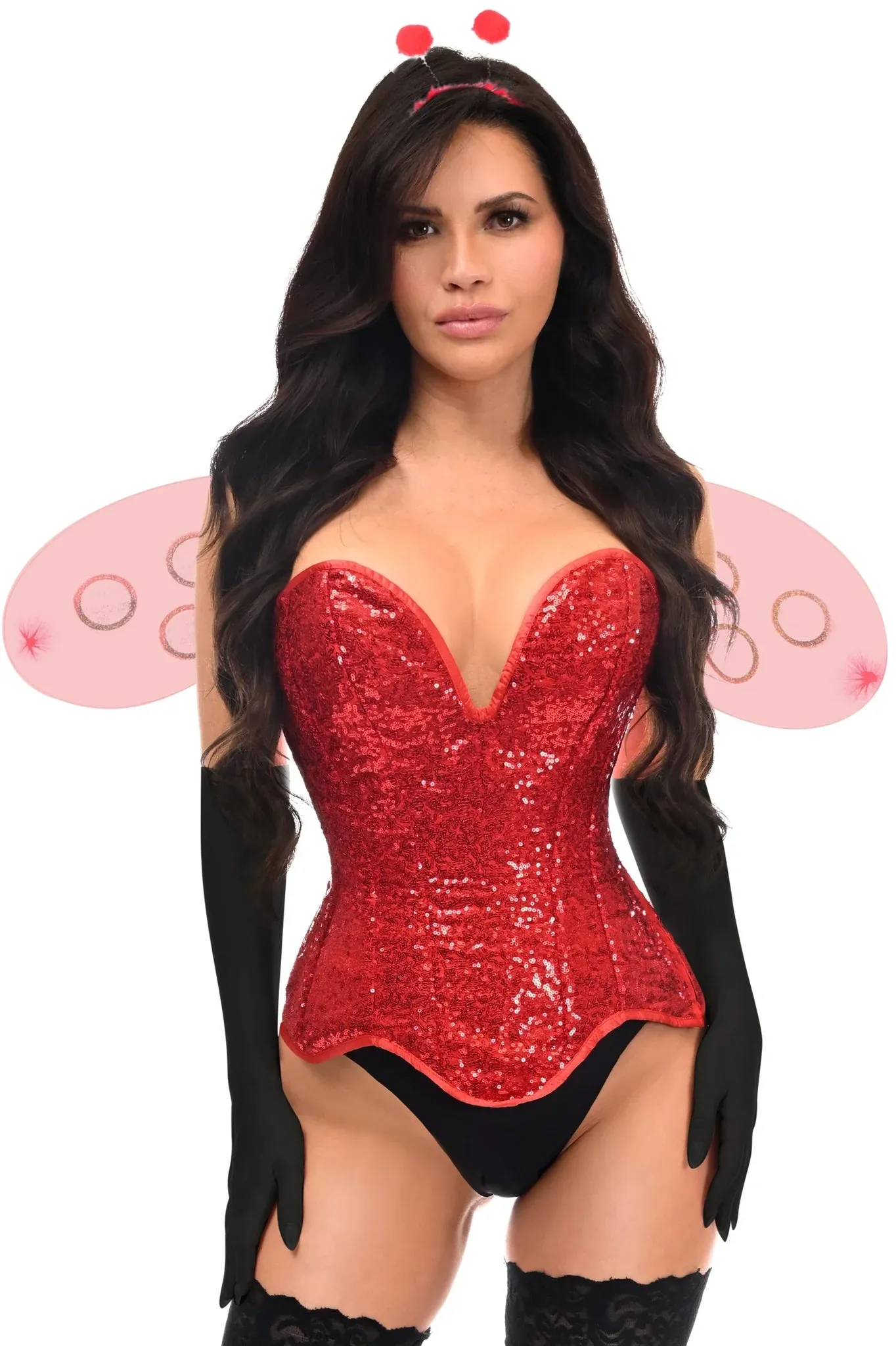 Top Drawer 4 PC Sequin Ladybug Corset Costume