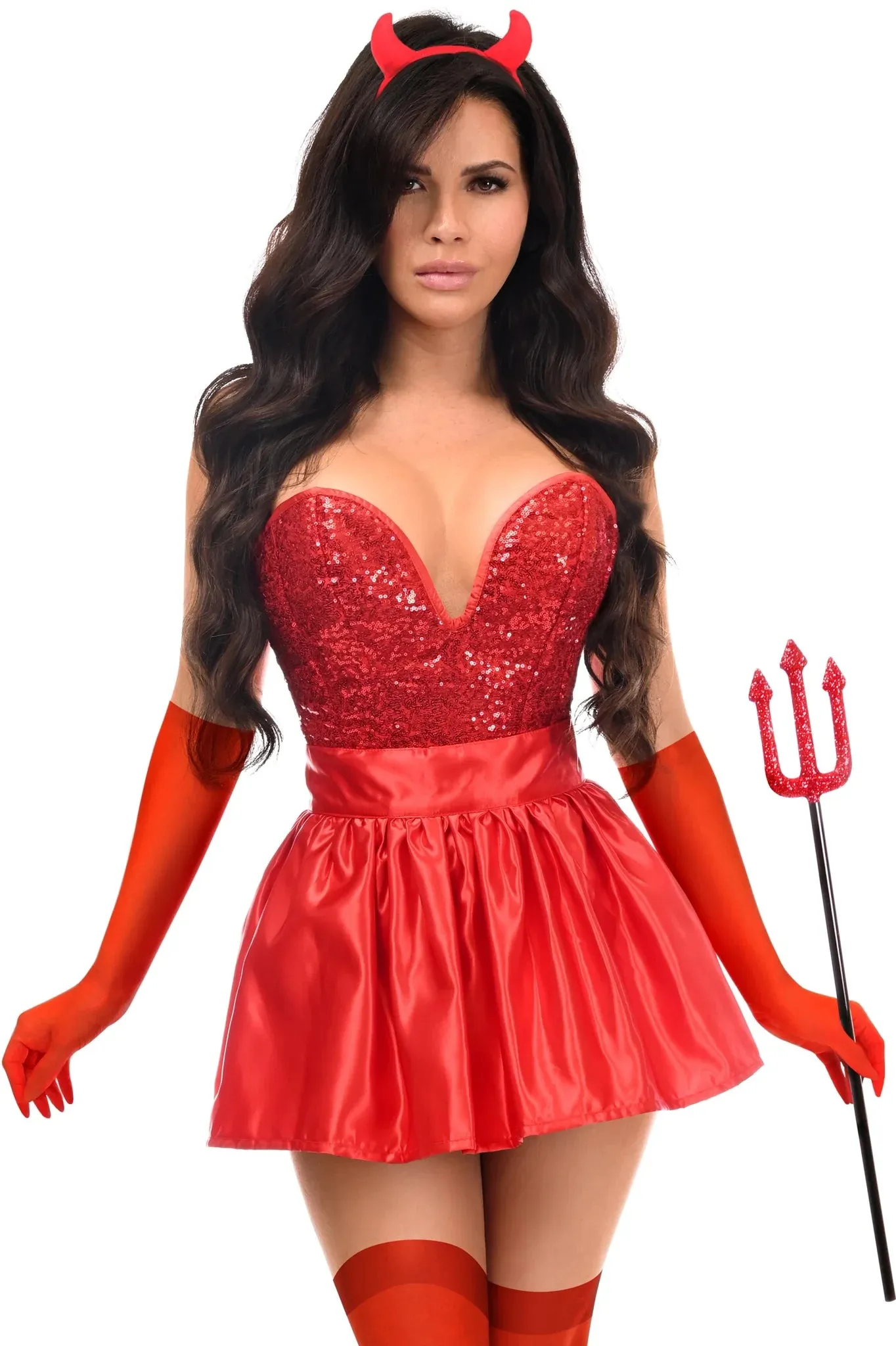 Top Drawer 5 PC Premium Devil Corset Costume