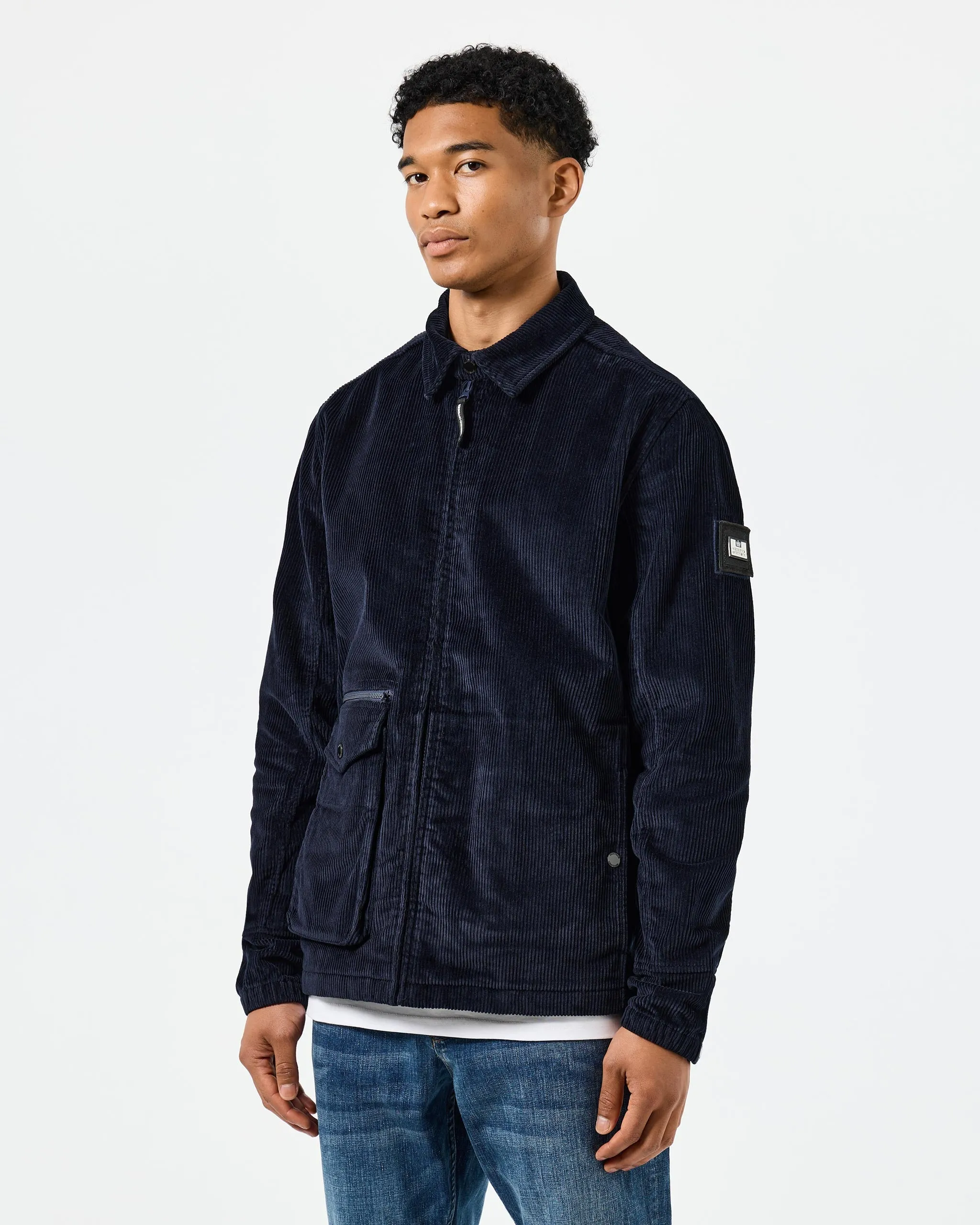 Vinnie Cord Over-Shirt Navy