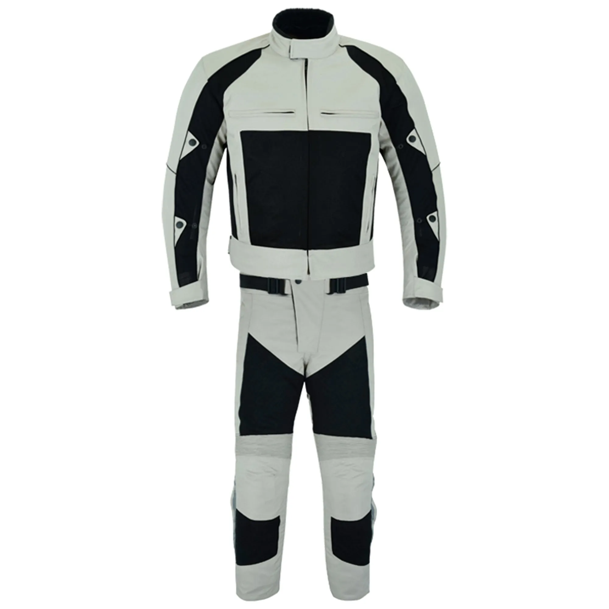 Warrior Gears® Air Mesh Motorbike Suits for Men, Breathable Textile Motorbike Jacket and Trouser with Removable Lining and CE Armours