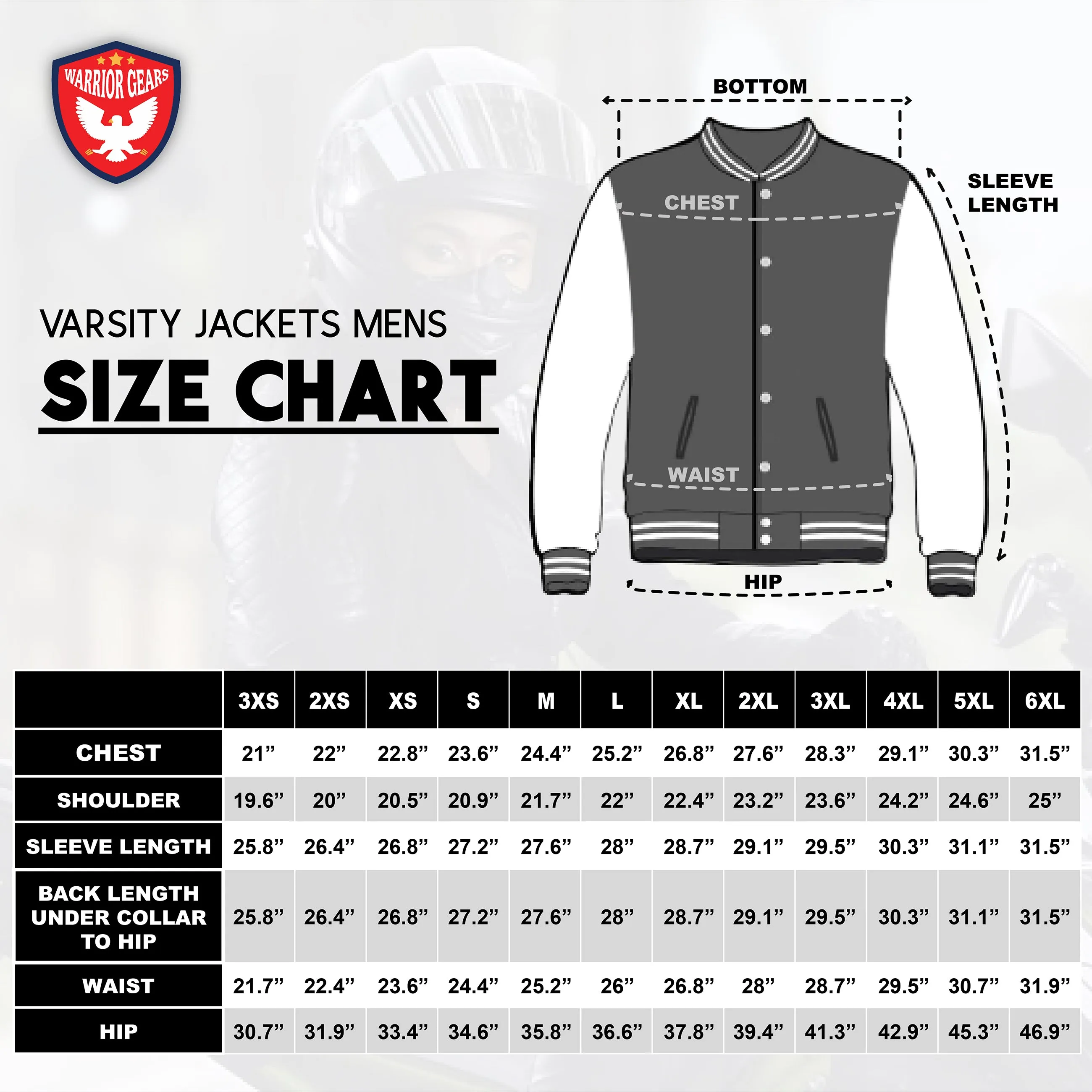 Warrior Gears Classic Hybrid Varsity Jacket University Letterman Bomber Jacket, Pure Wool & Original Cowhide Leather Jacket, Dark Grey Pure Wool Body & White Real Leather Sleeves