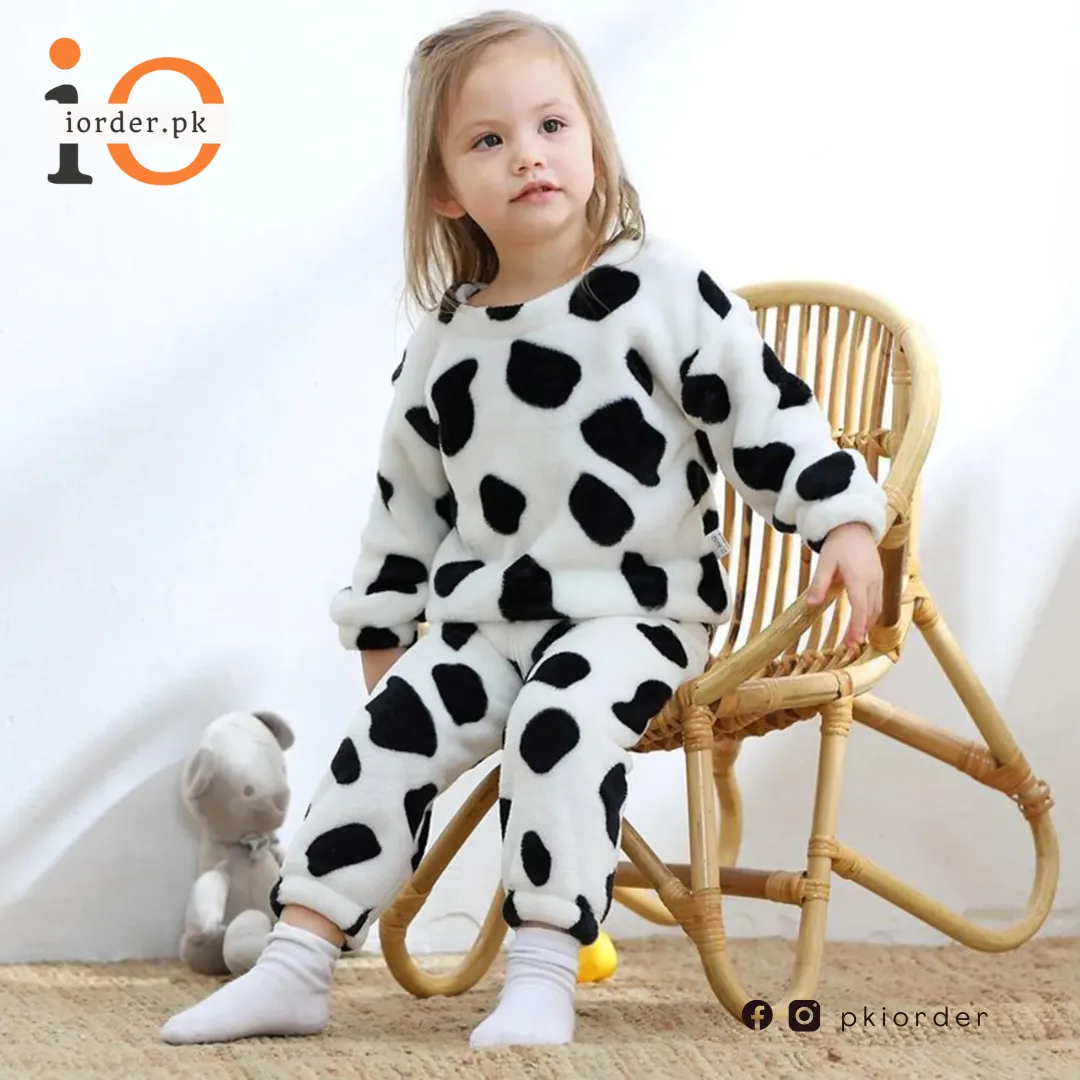 White Cow Kids Sweatshirt & Pant