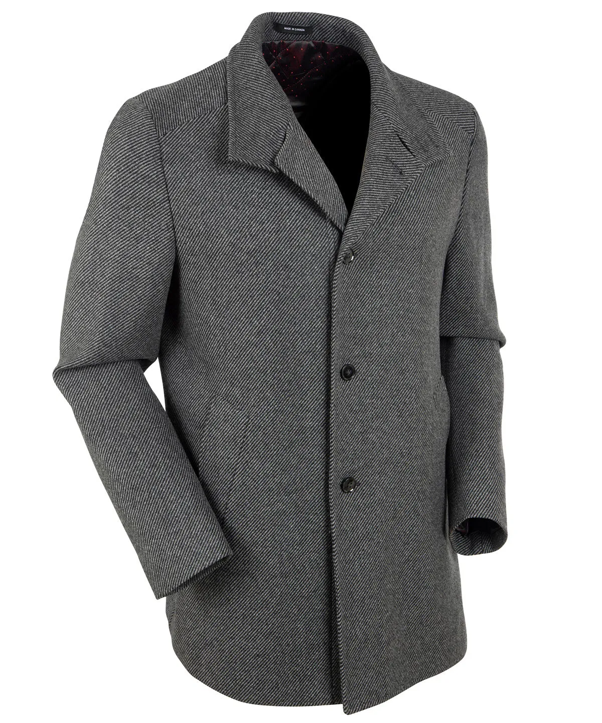 Wilson Wool-Blend Button-Front Coat