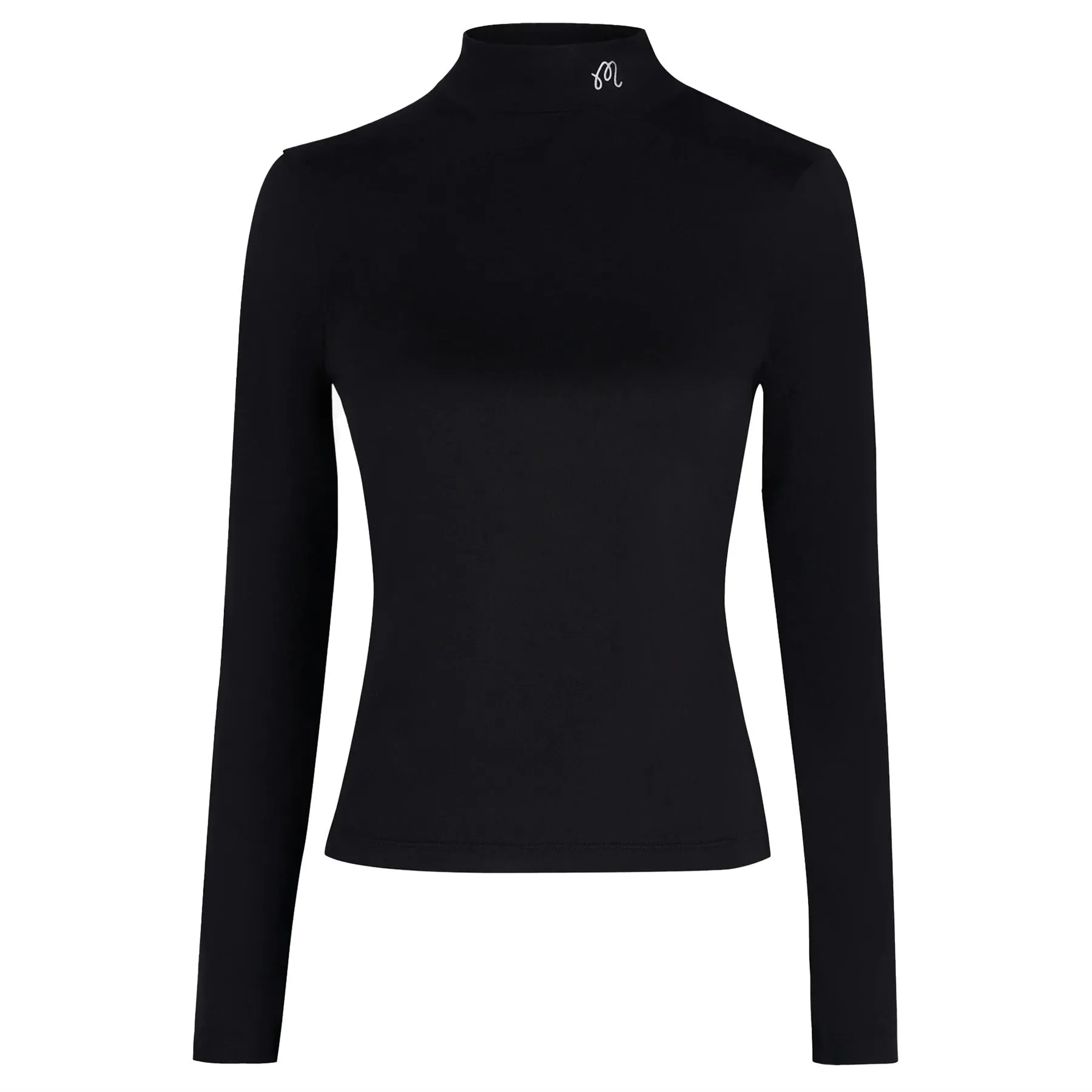 Womens Rally LS Mockneck Base Layer Black - W24